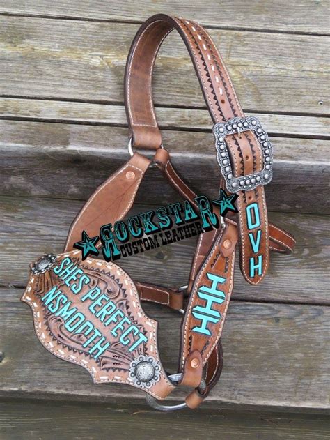 personalized bronc halter for horses.